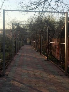 Bolta din teava zincata pentru plante agatatoare