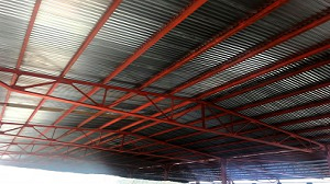 Structura metalica din profile laminate pentru acoperis sopron