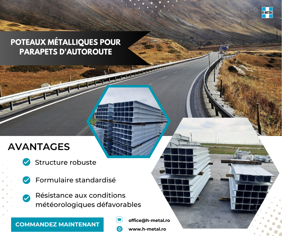 Poteaux de parapet d’autoroute
