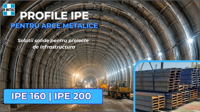 Profile IPE pentru arce metalice de sustinere a tunelurilor